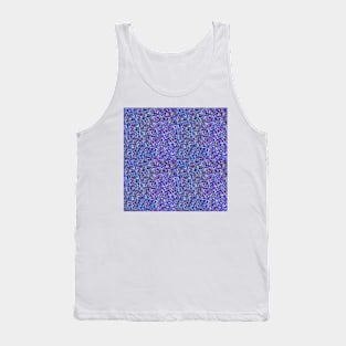 Blue Glitter Blue Tank Top